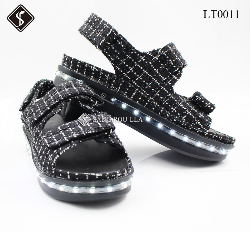 2018 fashion Shoes, Beach Shoes, Wholesale Rechargeable LED Sandal Shoes Adult