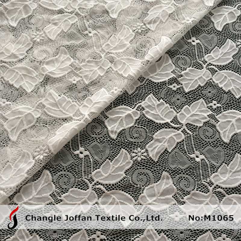 Leaf Design Fabric Stretch Lace (M1065)