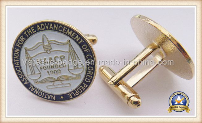 Soft Enamel & Gold Plating Cunstomized Cufflink
