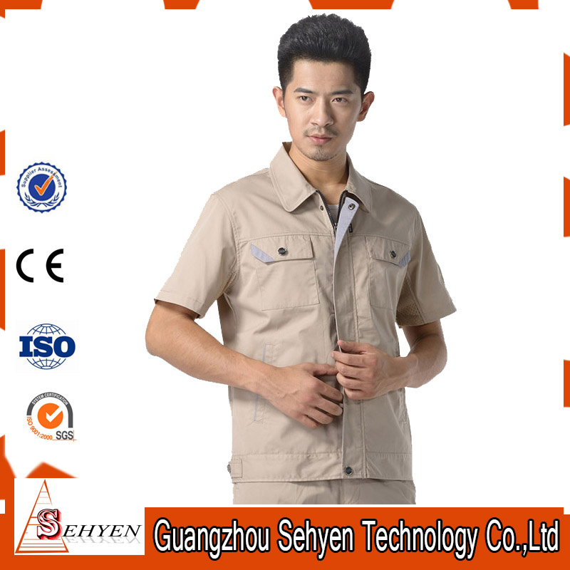Top and Pants Set Work Wear Unisex Factory Worker Uniform