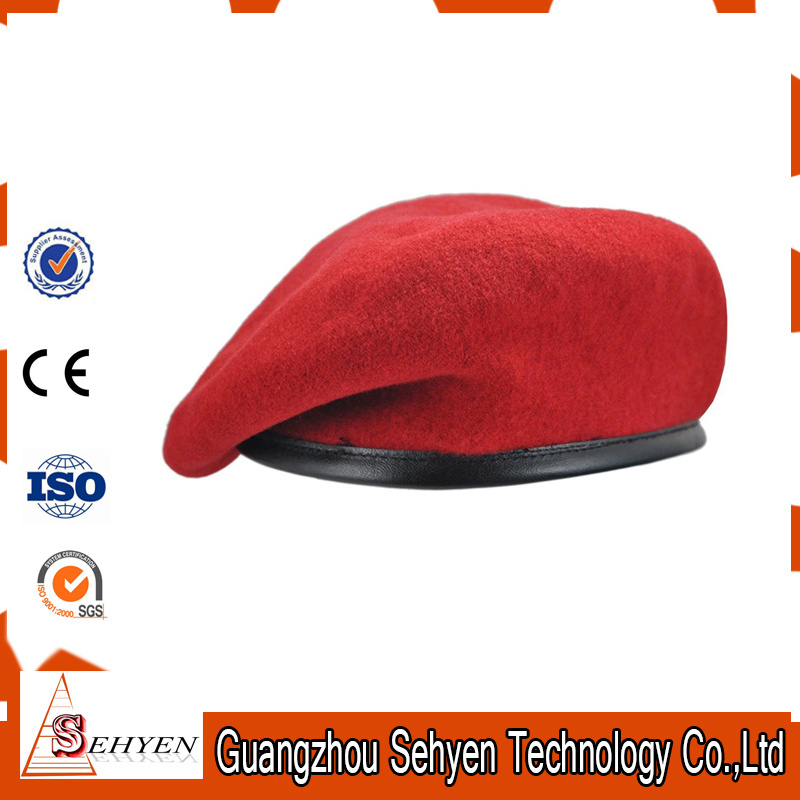 New Custom 100% Wool Army Mens Womens Beret Cap