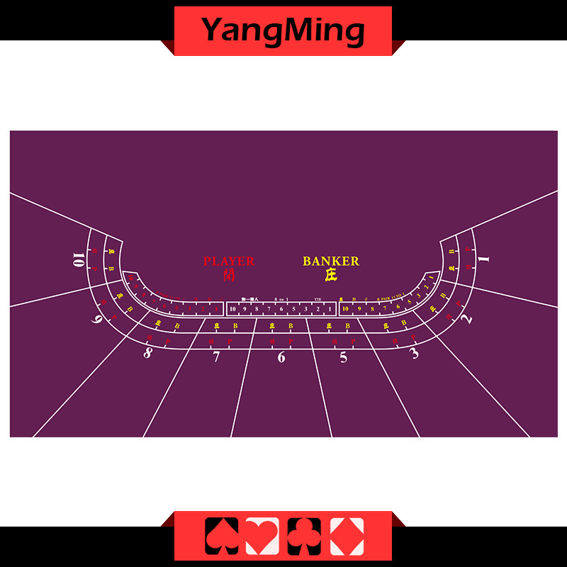 Baccarat Table Layout 8 Person (YM-BL01P)