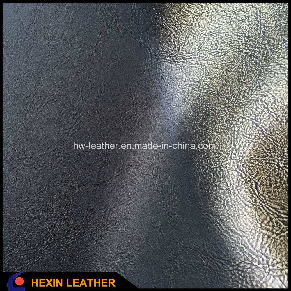 New Design Polished PU Leather for Shoes Making Hx-S1714