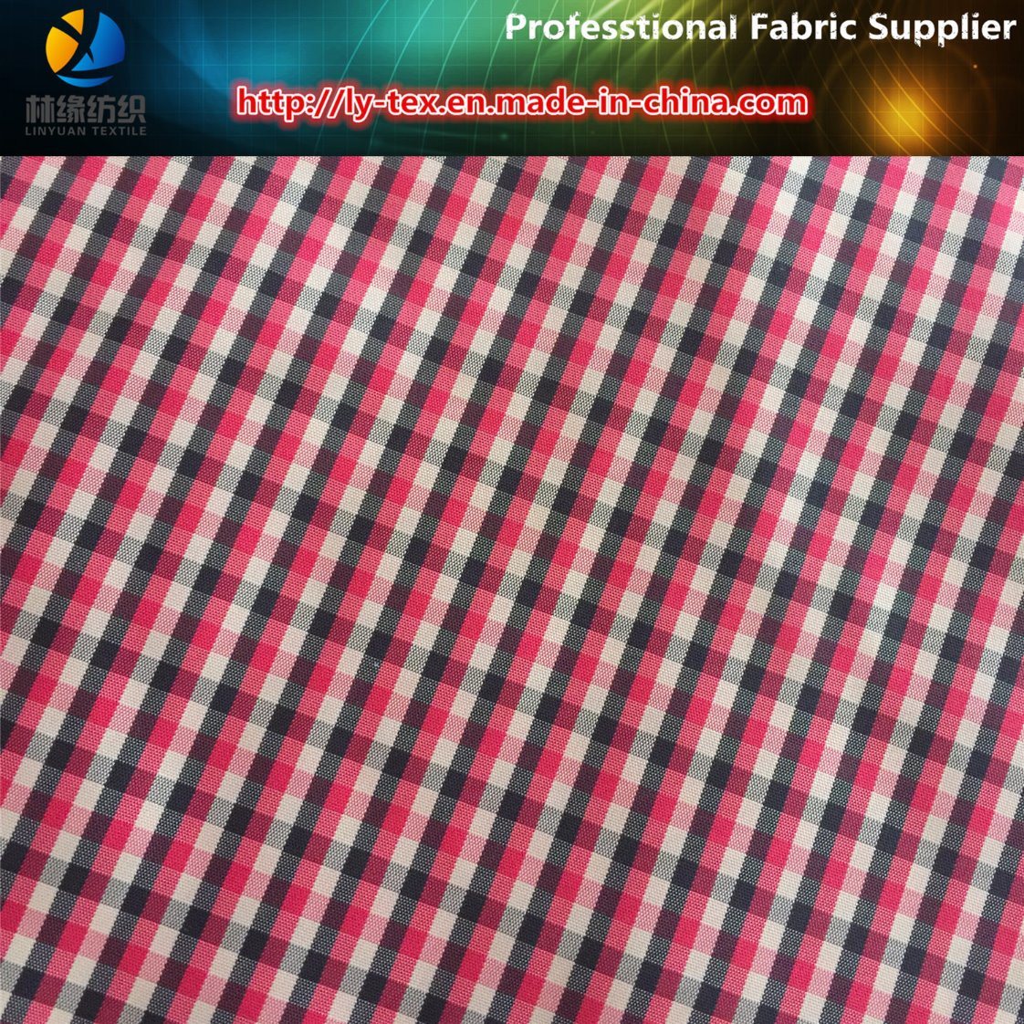 Polyester Yarn Dyed Small Check Fabric for Jacket