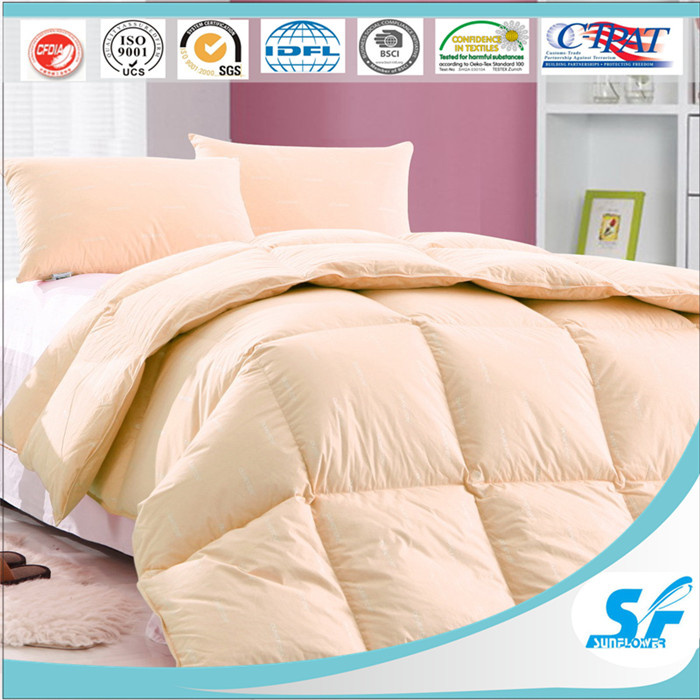 Pongee Fabric Micro Fiber Down Feather Duvet Quilt Comforter