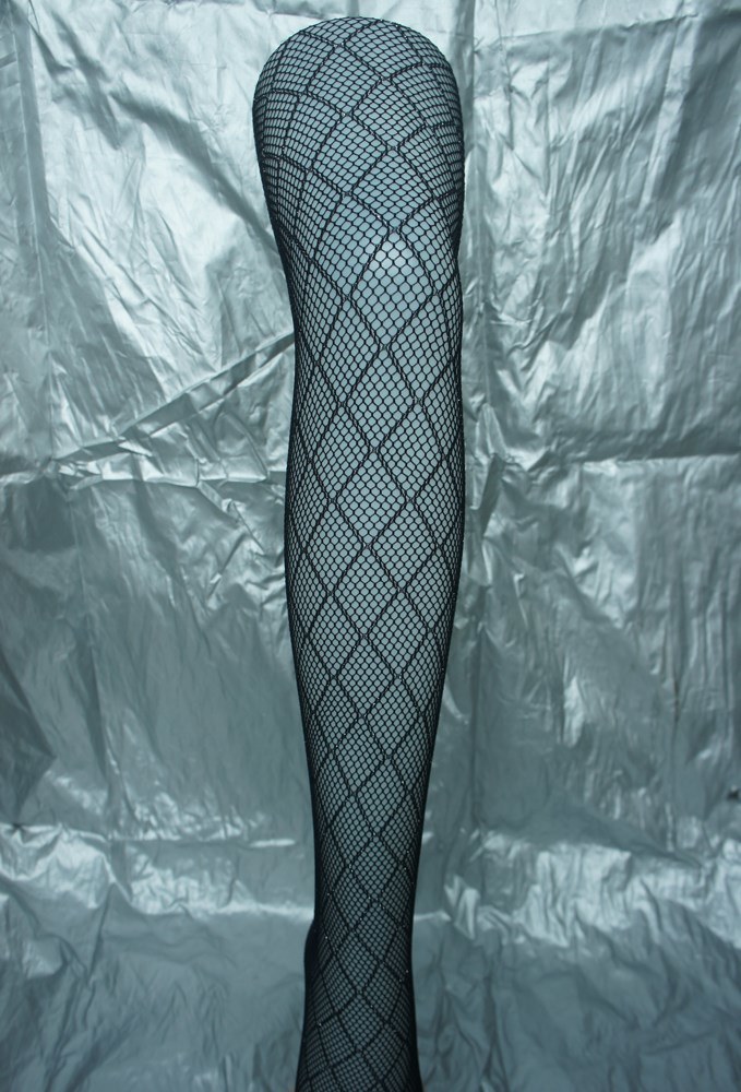 Sexy Tights Fishnet Stocking with Check Pattern
