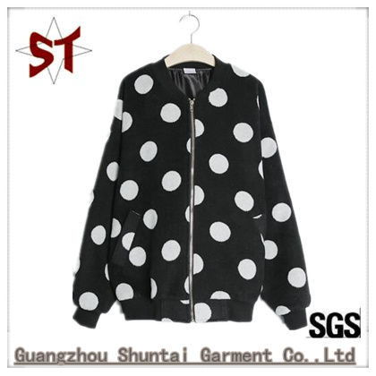Fashionable Dots Color Design Outdoor Casual Jacket for Women