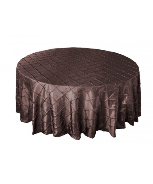 Wedding Decoration Taffeta Pintuck Table Cloth Round Tablecloth