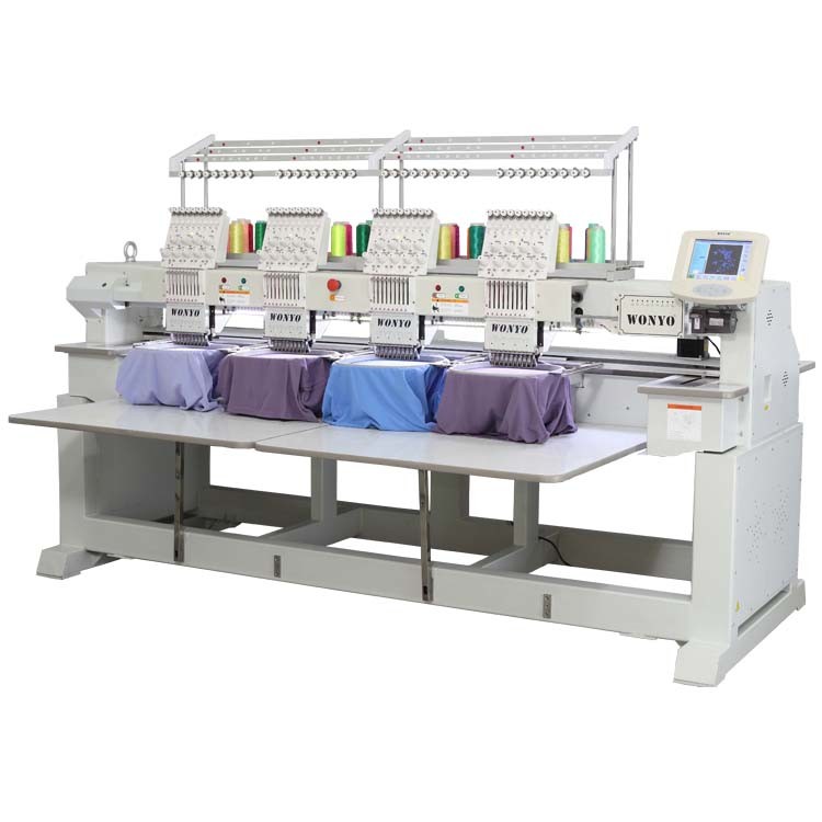 Automatic 4 Head Computerized Embroidery Machine for Flat and Custom Hat Embroidery