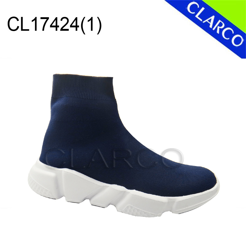 Men Cansual Sock Sneaker Shoes with Flyknit Mesh Upper