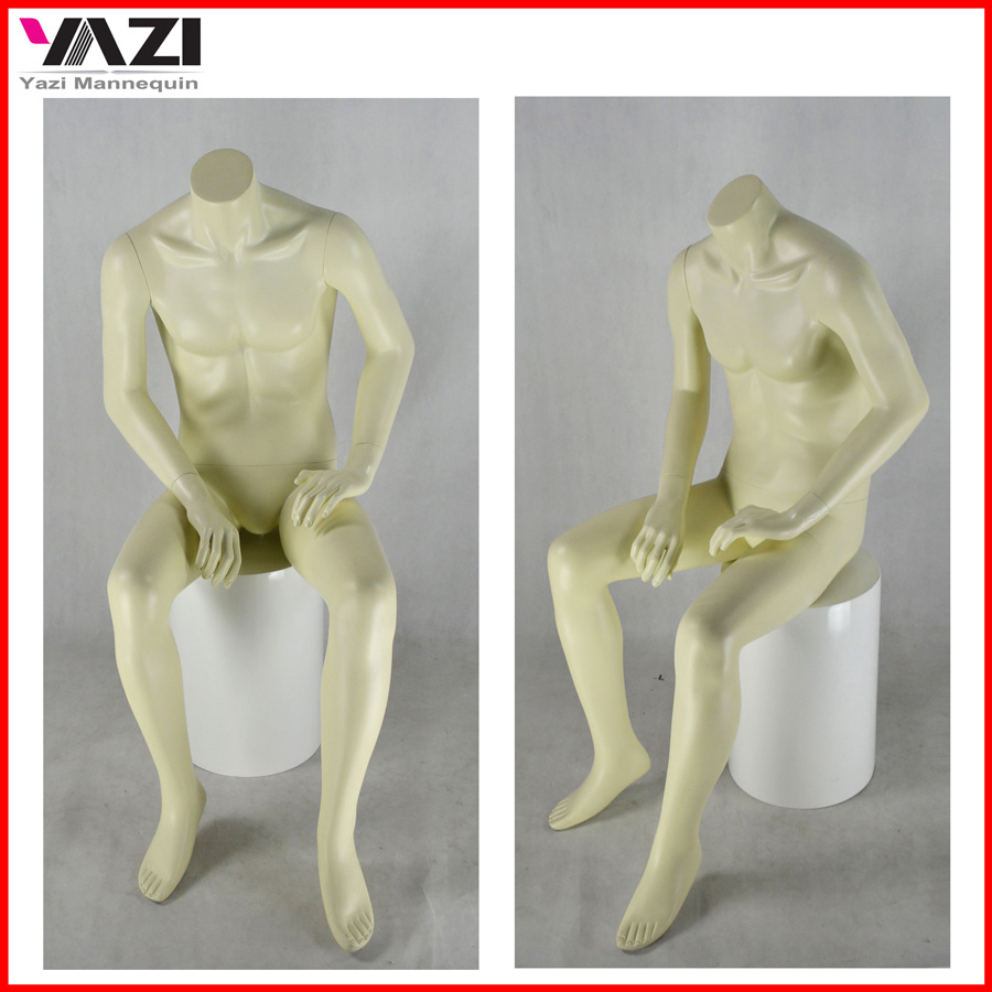 Ivory Sitting Male Mannequin From Yazi Mannequin