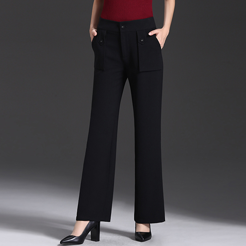 High Quality New Arrival Black Trousers Casual Pants for Women