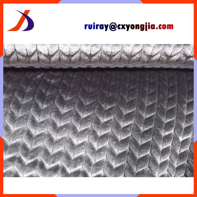 Favorable Price Embossed Bedding Blanket Home Textile Fabric