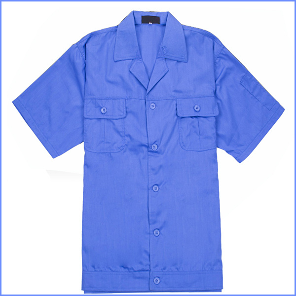 Short-Sleeved Coverall for Factory Worker