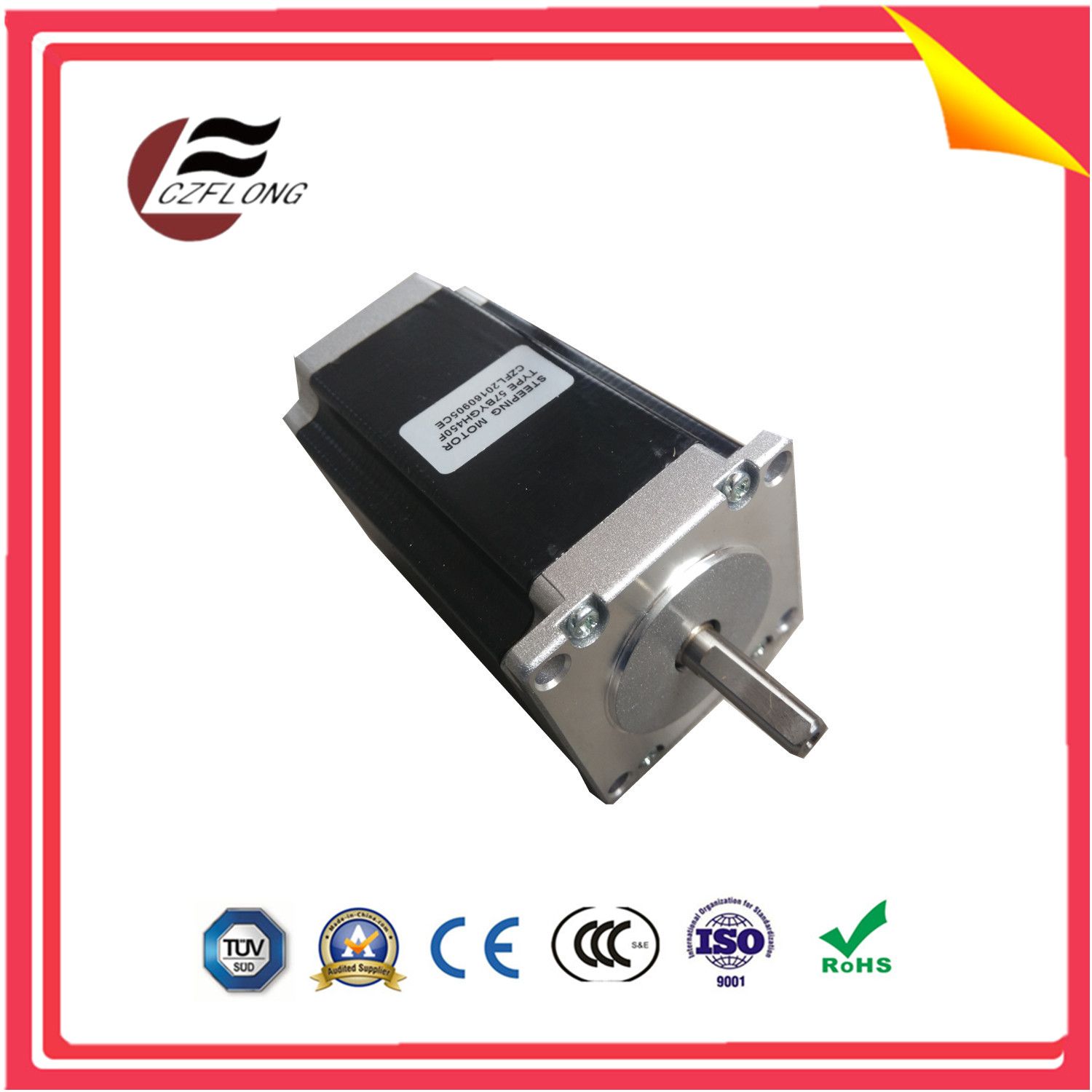 Small Vibration 1.8-Deg NEMA34 86*86mm Stepping Motor for Embroidery Machine