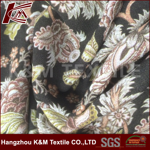 100GSM Wholesale 100% Viscose Flower Printed Fabric