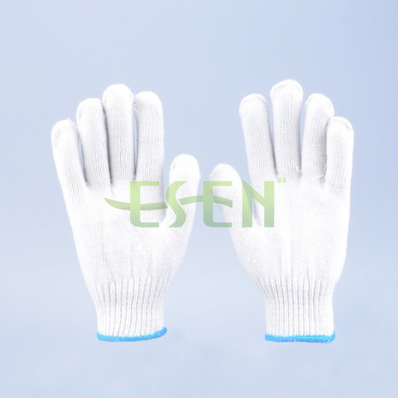 Comfortable Durable Natural Cotton Gloves PVC Dots Manufacture in China