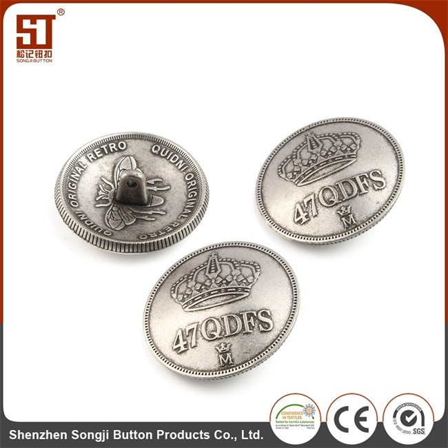 Wholesale Monocolor Round Individual Snap Metal Button for Jacket