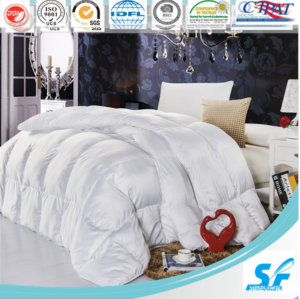 Professional Factory Made Solid Color Fabric Down Duvet