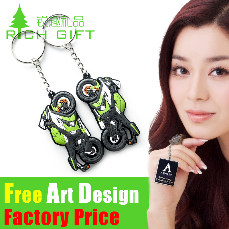Fasional Design 2D/3D on Both Side PVC/Rubber Keychain