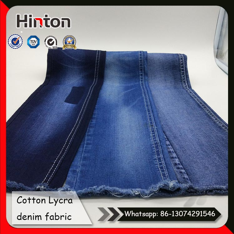Cotton Denim Fabric 16s Slub Jean Fabric with Mercerized