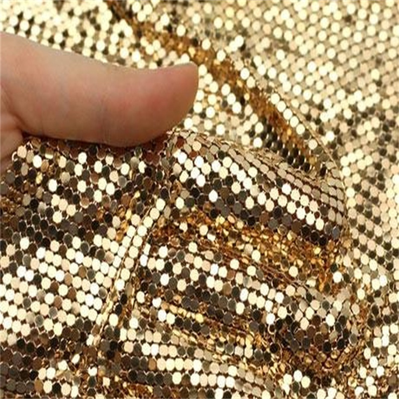 Modern Type Spangle Aluminium Metallic Fabric Cloth