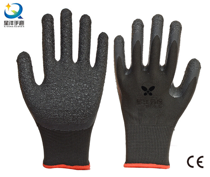 13G Polyester Shell Latex Palm Coated Work Gloves