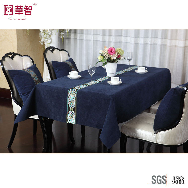 Velvet Polyester Tablecloth, Square Table Cloth