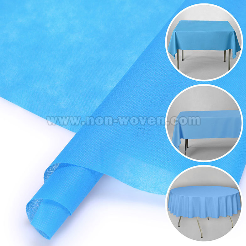 PP Spunbond Nonwoven Tablecloth 2# Sky Blue