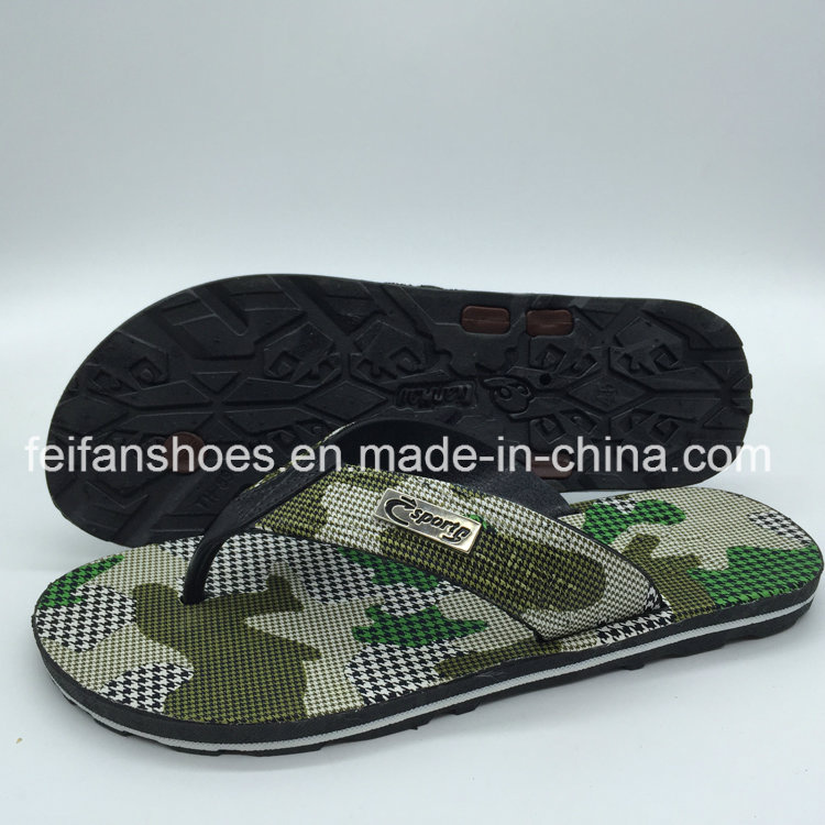 Hotsale Cheap Men Beach Flip Flops PVC Slippers (FCL898+12)