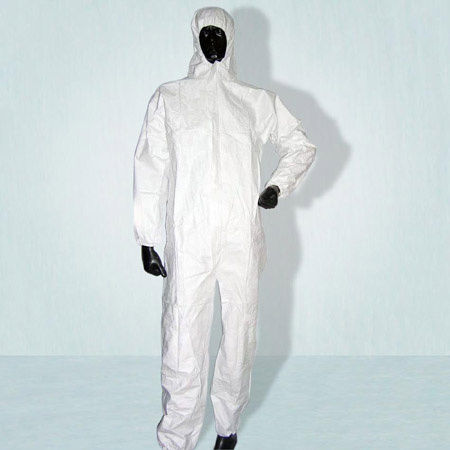 Disposable PP Coverall with Hoodie/Elastic and Boots for Medical Use