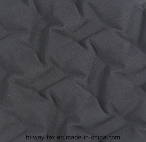 Hwpah311 100% Polyester Down-Proof Fabric with Knitted Bonding