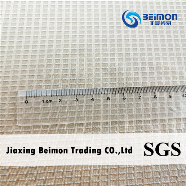 75% Nylon & 25% Spandex, Square Pattern Stretch Fabric, Mesh Fabric for Sportswear, Soft Handfeel, Jacquard Decorative Fabric