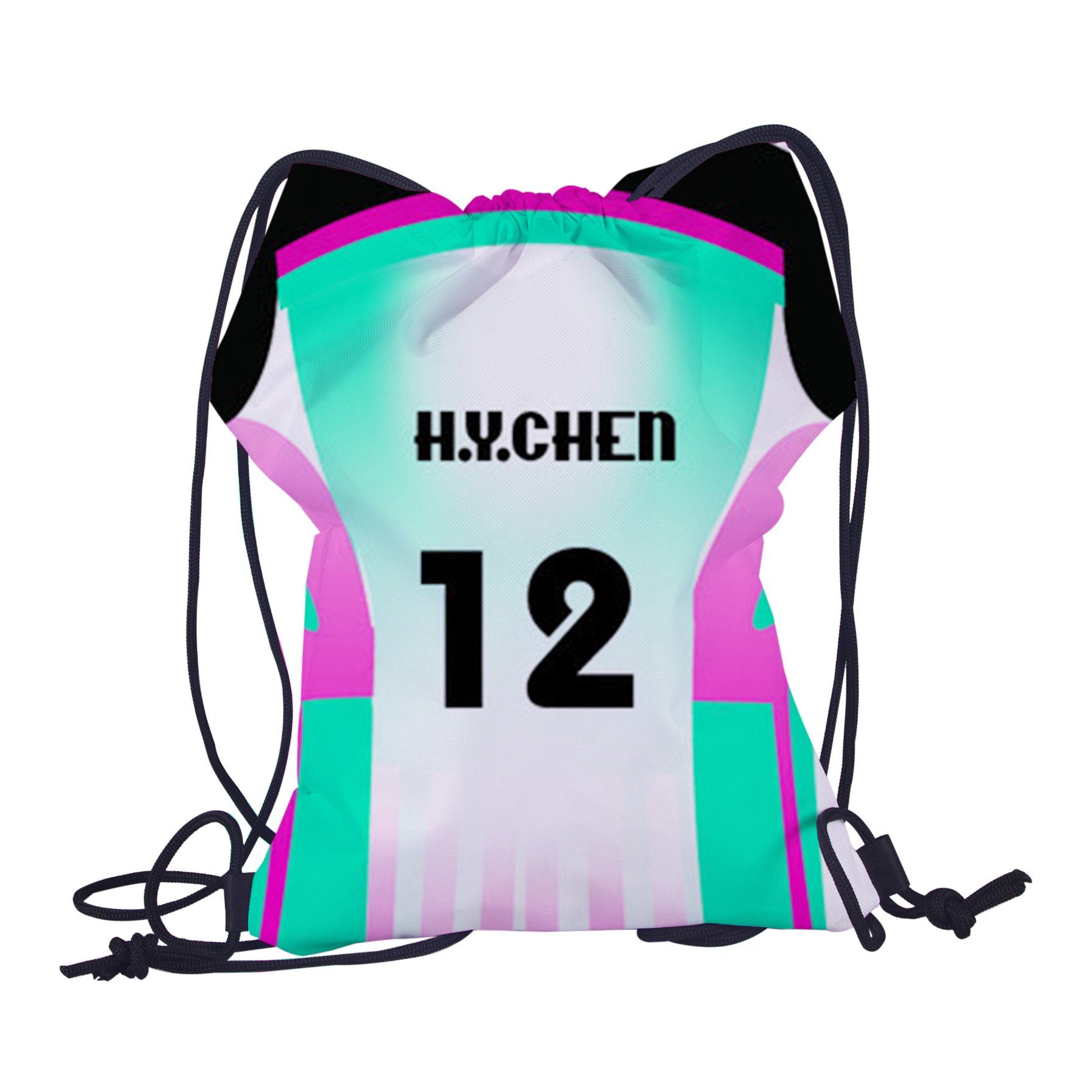 Polyester Drawstring Bag Custom Light Cloth Shape Drawstring Bags