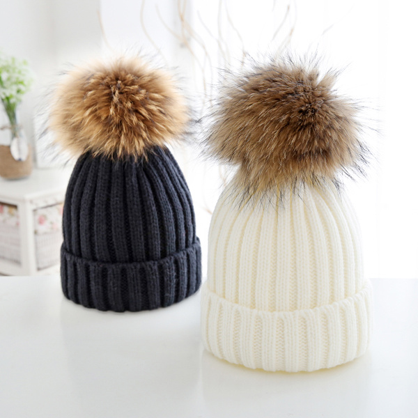 Colorful Beanies with POM POM