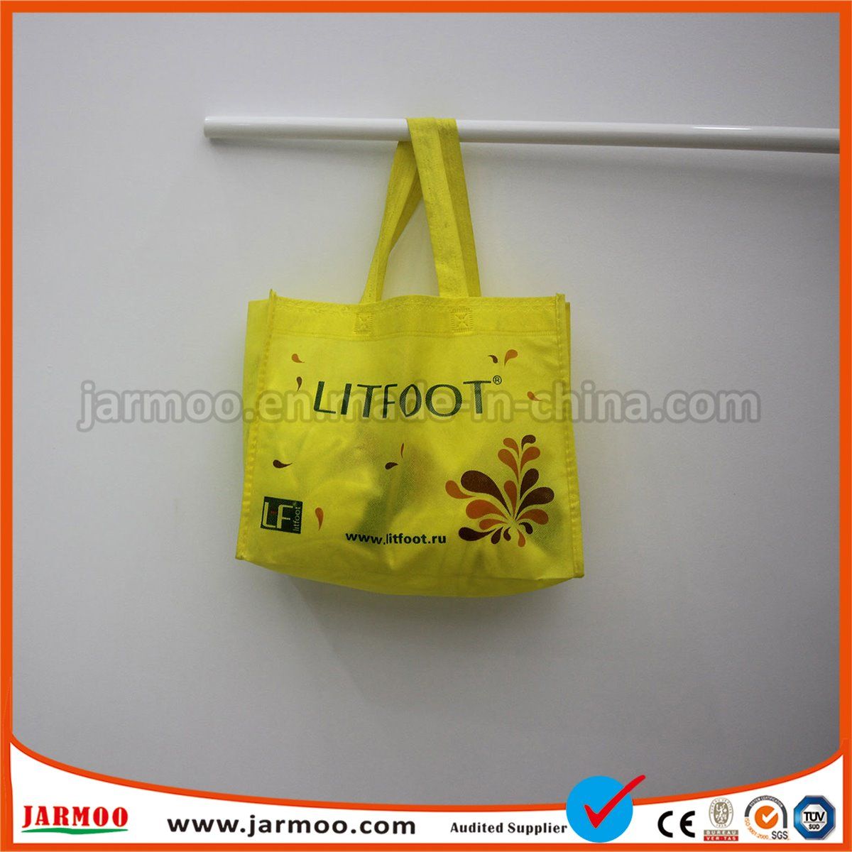 Custom Promotional Handled Non Woven Shopping Bag