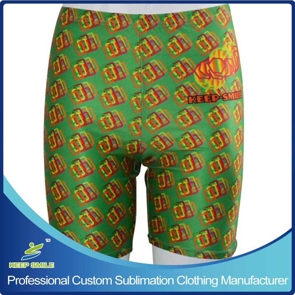 Custom Sublimation Girl's Compression Sports Tight Shorts