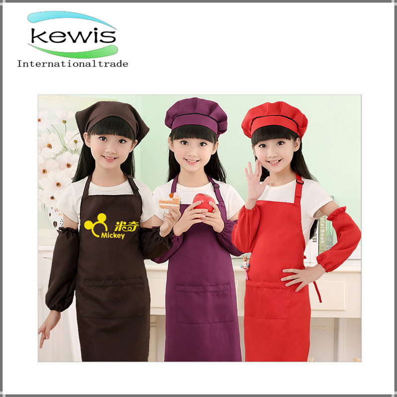 Custom High Quality 80% Polyester Baby Aprons for Gift