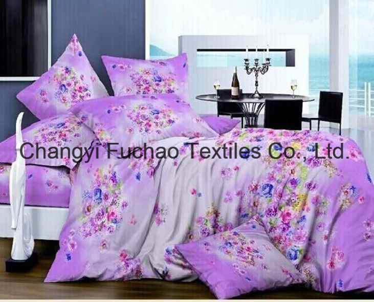 Polyester Very Light 100% Microfiber Disperse Printting Bedding Set