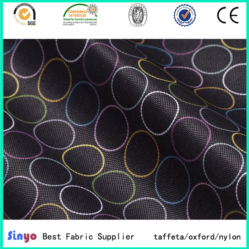 100% Polyester High Quality Oxford 1200d PVC Fabric with Printed