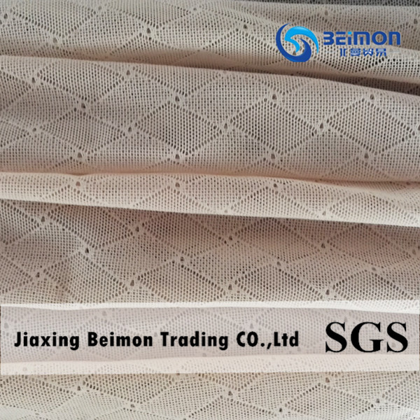 Hot Sale: Geometric Pattern 80.2%Nylon 19.8%Spandex Dobby Mesh Fabric