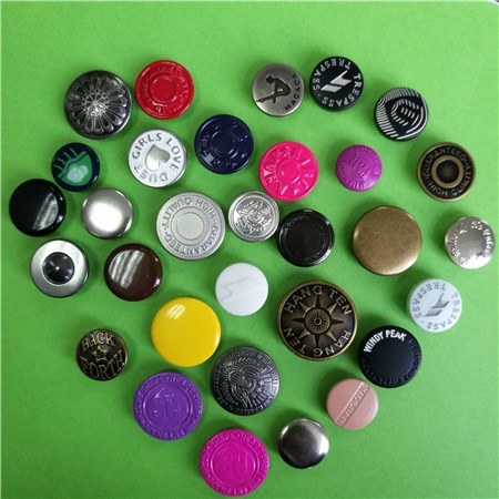 Metal Brass Snap Button with Customized Logo Cap for Garment Accessories