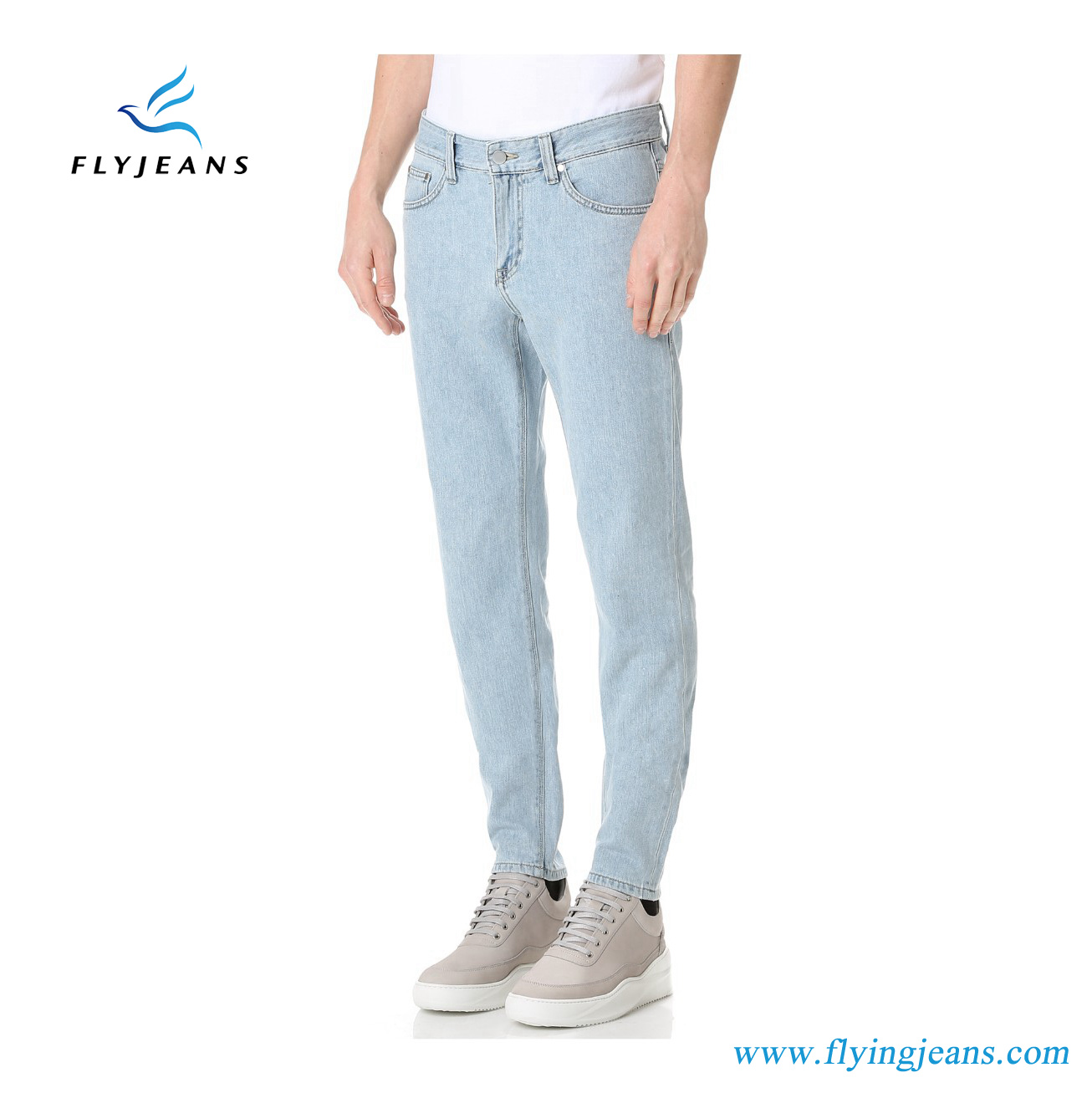 2017 Fashion Slim Denim Jeans with Light Wash for Men by Fly Jeans