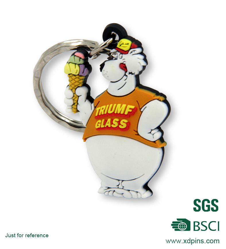 Custom Design Soft PVC Keyring for Promotion