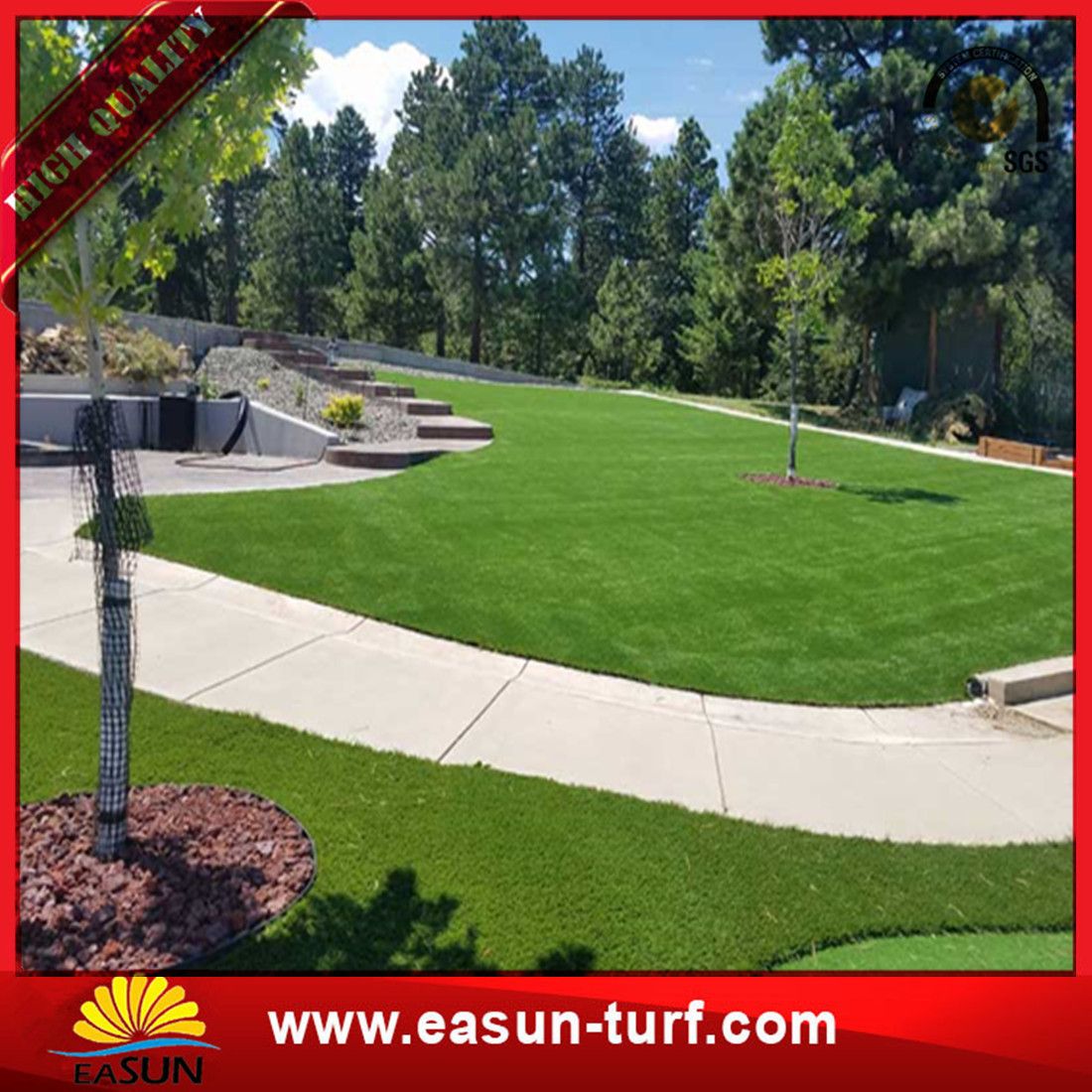 High Quality Natural Artificial Grass Carpets for Football Stadium Grass