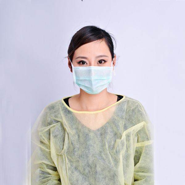 Disposable Earloop Dust Protective Face Mask Blue Color