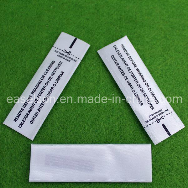 White Fabric Anti Theft Garments 58kHz Security Garment Label