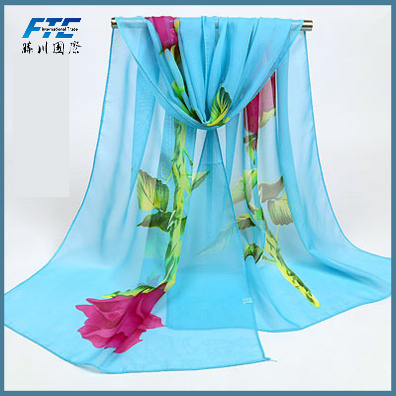 135-175cm 100 Silk Scarf Chinese Lazy Shawl