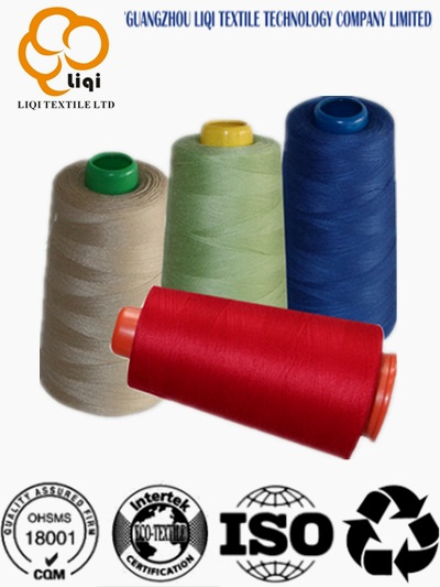 Colorful Polyester Textile Sewing Thread in Bobbins Polyester Spun Thread
