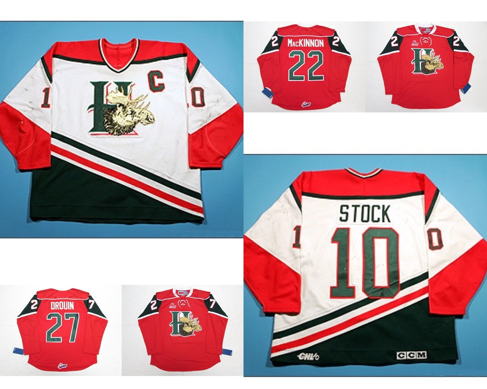 Customize Qmjhl Halifax Mooseheads Dean Stock Nathan Mackinnon Hockey Jerseys